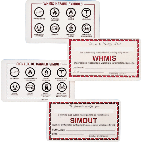 WHMIS Wallet Cards Oxymax Inc
