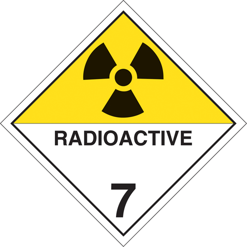 Radioactive Materials TDG Placard, Plastic Oxymax Inc
