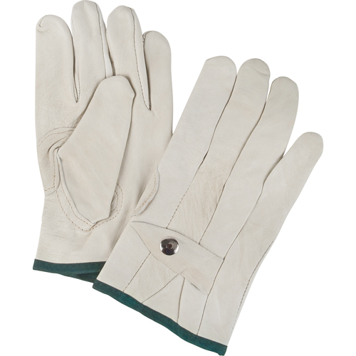 Gants de cordeur d'usage standard, Moyen, Paume Cuir fleur de vache Oxymax Inc
