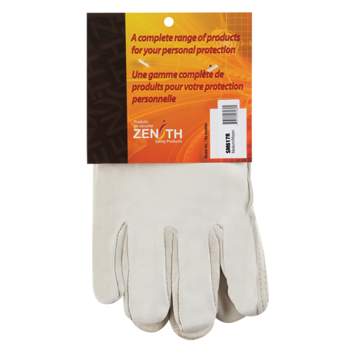 Winter-Lined Driver's Gloves, Medium, Grain Cowhide Palm, Fleece Inner Lining Oxymax Inc