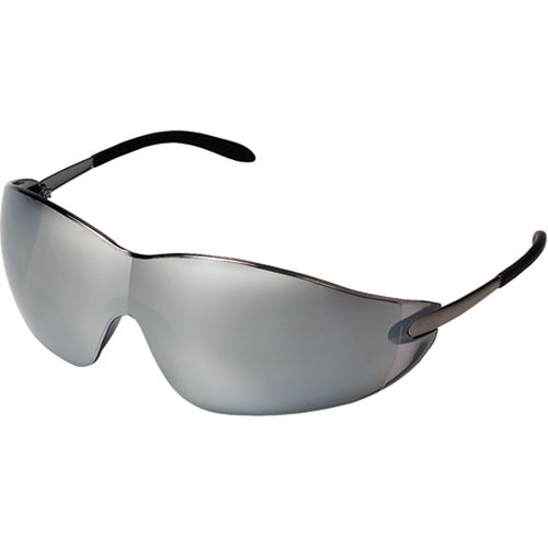 Lunettes de s&eacute;curit&eacute; Blackjack, Lentille Argent/Miroir, Anti-&eacute;gratignures, ANSI Z87+/R&eacute;pond ou surpasse la norme CSA Z94.3 Oxymax Inc