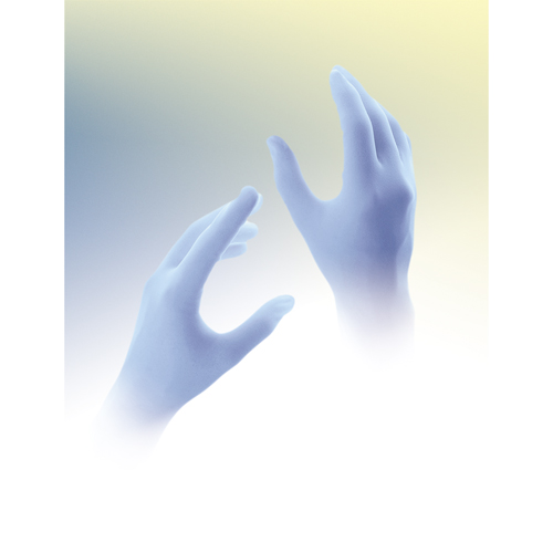 QRP Qualatrile Disposable Gloves, Medium, Nitrile, 5-mil, Powder-Free, Blue Oxymax Inc