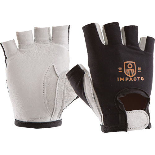 Anti-Impact Left-Hand Glove, X-Small, Goatskin/Split Leather Palm, Hook & Loop Cuff Oxymax Inc