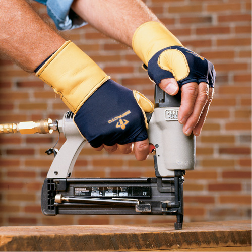 Gants de protection sup&eacute;rieure contre les impacts & les microtraumarismes r&eacute;p&eacute;t&eacute;s, main gauche, Taille T-petit, Paume Cuir fleur Oxymax Inc