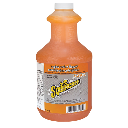 Sqwincher Boisson de r&eacute;hydratation, Concentr&eacute;, Fraîcheur tropicale Oxymax Inc