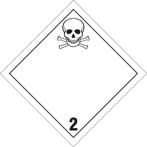 Toxic Gas TDG Placard, Plastic Oxymax Inc