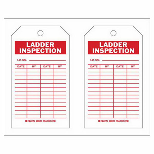 &eacute;tiquettes de rapport d'inspection, Polyester, 4" la x 7" h, Anglais Oxymax Inc