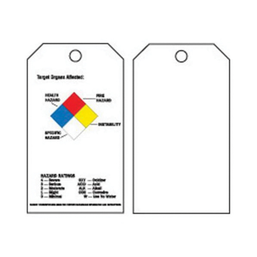 &eacute;tiquettes du droit &agrave; l'information, Polyester, 3" la x 5-3/4" h, Anglais Oxymax Inc