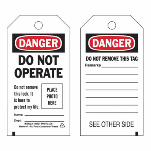 &eacute;tiquettes  Do Not Operate  autoplastifiantes, Polyester, 3" la x 5-3/4" h, Anglais Oxymax Inc
