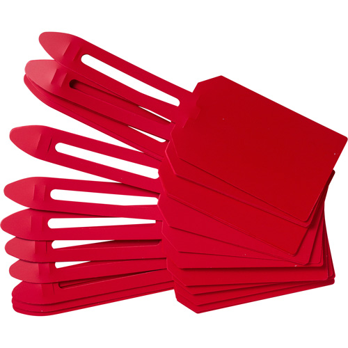 &eacute;tiquettes de cadenassage vierges en plastique, Plastique, 3-1/4" la x 5-4/5" h, Vierge Oxymax Inc
