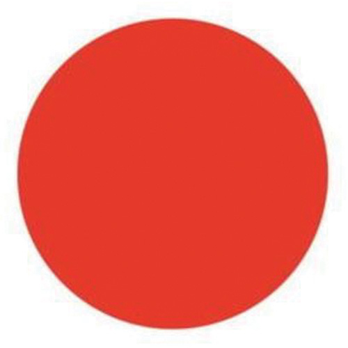 Round Write-On Labels, Circle, 1.5" L x 1.5" W, Red Oxymax Inc