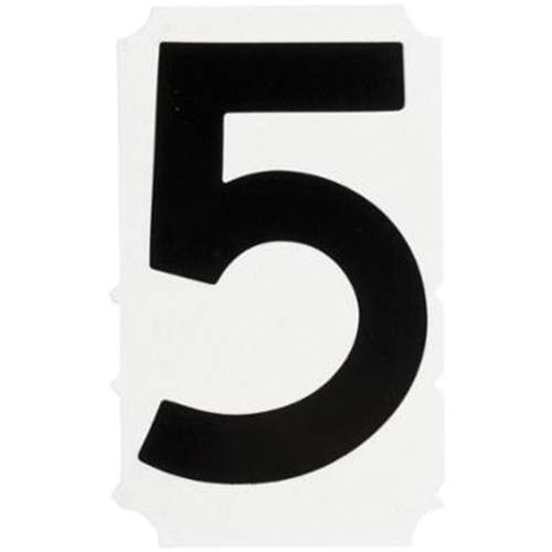 &eacute;tiquettes de lettres et chiffres gothiques individuels Quick-Align, 5, 4" h, Noir Oxymax Inc