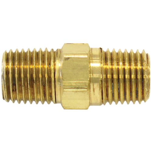 Male Hex Nipple, Brass Oxymax Inc