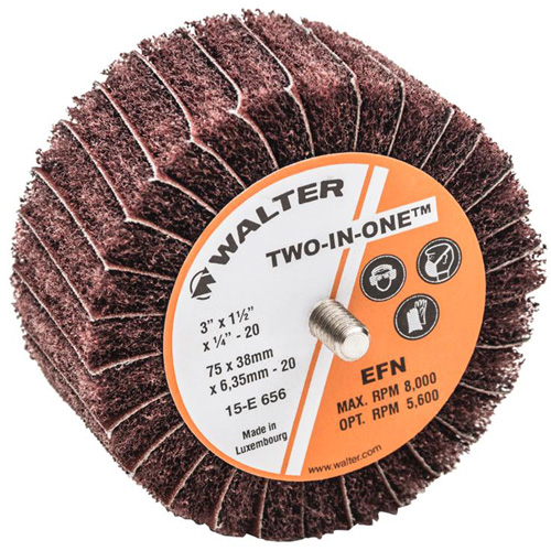 Meule &agrave; lamelles abrasives Two-In-One Oxymax Inc