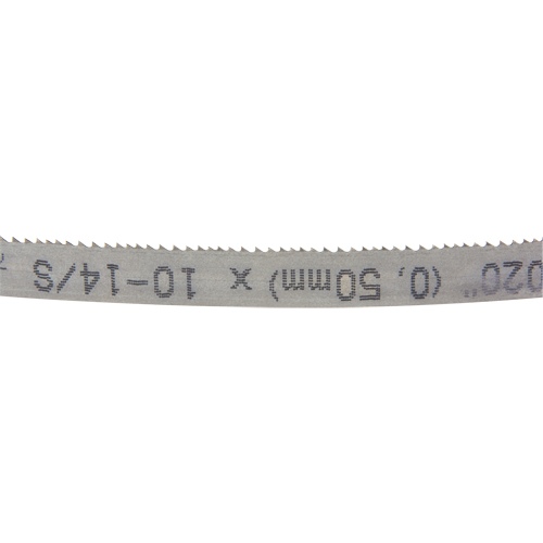 Univerz Portable Band Saw Blade, Bi-Metal, 44-7/8" L x 1/2" W x 0.020" Thick, 10-14 TPI Oxymax Inc