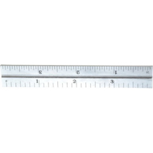 Junior Combination Squares, 4" L, 8/100" Graduations, Steel, Satin Oxymax Inc