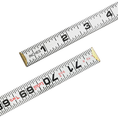 Red End&reg; Two Way&reg; Rule, 6' L, Wood, 1/16" Graduations Oxymax Inc