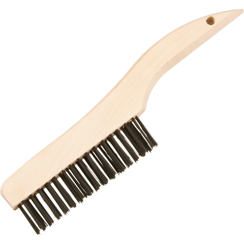 Shoe Handle Scratch Brushes, Steel, 4 x 16 Wire Rows, 10" Long Oxymax Inc