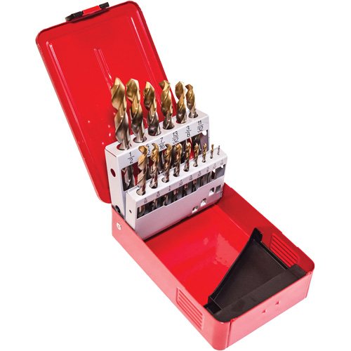 Jobber Drill Set, 15 Pieces, High Speed Steel Oxymax Inc