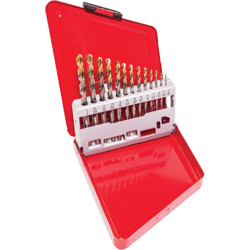 Jobber Drill Set, 13 Pieces, High Speed Steel Oxymax Inc