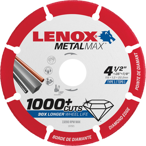 Lames de scie circulaire Metalmax, 4-1/2", Pour M&eacute;tal/Non ferreux Oxymax Inc