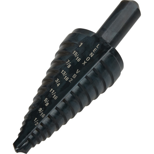 Foret &eacute;tag&eacute; no 2, 1/8" - 1", Incr&eacute;ments de 1/16", Acier rapide Oxymax Inc