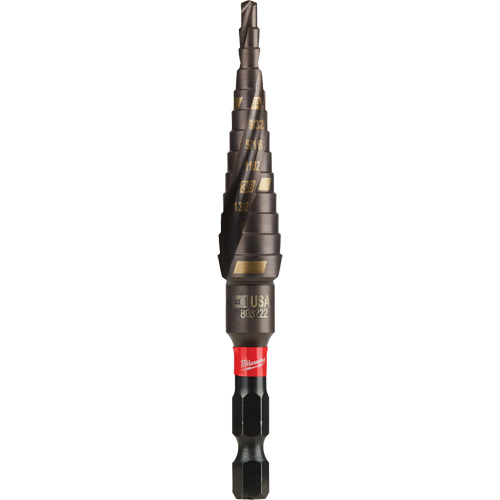 Foret &eacute;tag&eacute; #1 Shockwave Impact Duty, 1/2" - 1-1/8", Incr&eacute;ments de 1/32", Titane Oxymax Inc