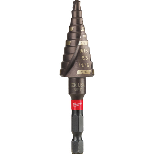Foret &eacute;tag&eacute; #3 Shockwave Impact Duty, 3/16" - 3/4", Incr&eacute;ments de 1/16", Titane Oxymax Inc