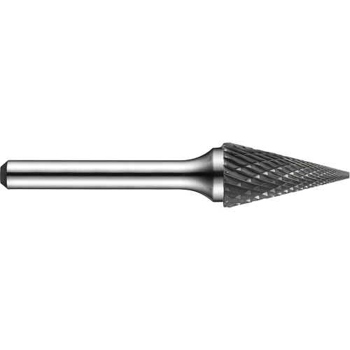 Double-Cut Rotary Burr, SM-50, 1/4" Dia., 1/4" Shank, 1/2" Depth of Cut Oxymax Inc