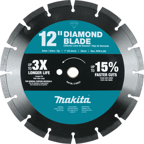 Lame diamant &agrave; bordure segment&eacute;e Oxymax Inc