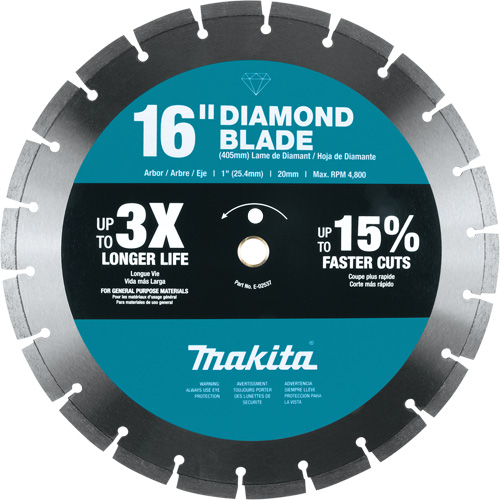 Lame diamant &agrave; bordure segment&eacute;e Oxymax Inc