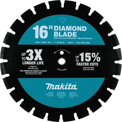 Lame diamant &agrave; bordure segment&eacute;e Oxymax Inc
