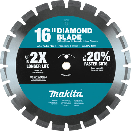 Lame diamant &agrave; bordure segment&eacute;e Oxymax Inc