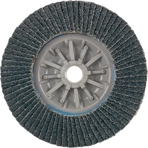 Disque &agrave; lamelles Long Life C-Trim, 4-1/2" x 5/8"-11, Type 27, Grain 40, Alumine de zirconium Oxymax Inc