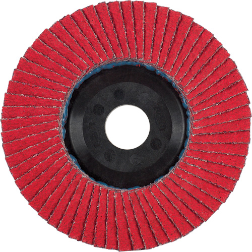Flap Disc, 4-1/2" x 5/8"-11, Type 27, 40 Grit, Ceramic Oxymax Inc