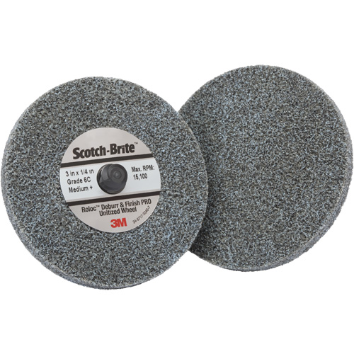 Roloc Deburr & Finish Pro TR Unitized Wheel, 2" x 1/4", Coarse Grit, Ceramic Oxymax Inc