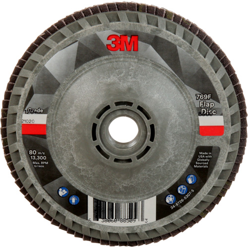 769F Quick Change Flap Disc, 4-1/2" x 5/8"-11, Type 27, 120+ Grit, Ceramic Oxymax Inc