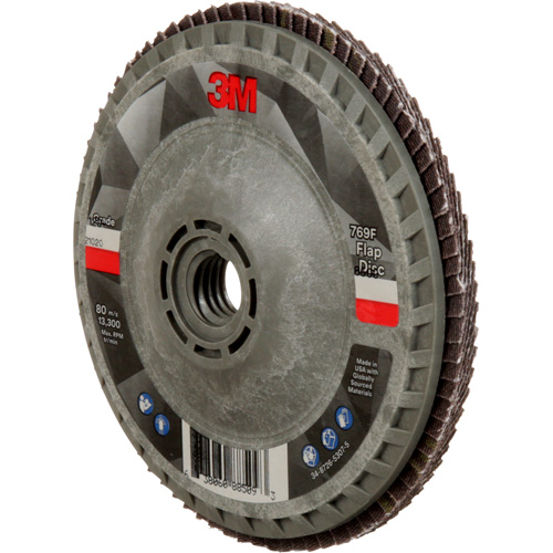 769F Quick Change Flap Disc, 4-1/2" x 5/8"-11, Type 27, 120+ Grit, Ceramic Oxymax Inc