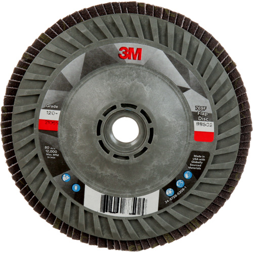 769F Quick Change Flap Disc, 5" x 5/8"-11, Type 27, 120+ Grit, Ceramic Oxymax Inc