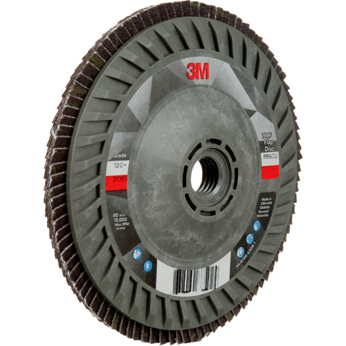 769F Quick Change Flap Disc, 5" x 5/8"-11, Type 27, 120+ Grit, Ceramic Oxymax Inc