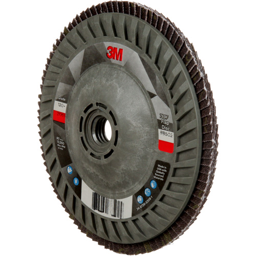 769F Quick Change Flap Disc, 5" x 5/8"-11, Type 27, 120+ Grit, Ceramic Oxymax Inc