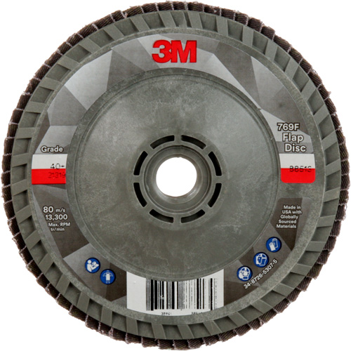 769F Quick Change Flap Disc, 4-1/2" x 5/8"-11, Type 29, 40+ Grit, Ceramic Oxymax Inc