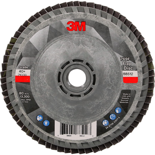 769F Quick Change Flap Disc, 4-1/2" x 5/8"-11, Type 27, 40+ Grit, Ceramic Oxymax Inc