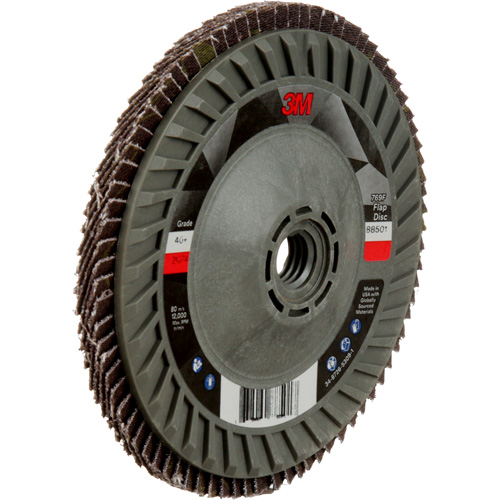 Disque &agrave; lamelles &agrave; changement rapide 769F, 5" x 5/8"-11, Type 29, Grain 40+, C&eacute;ramique Oxymax Inc