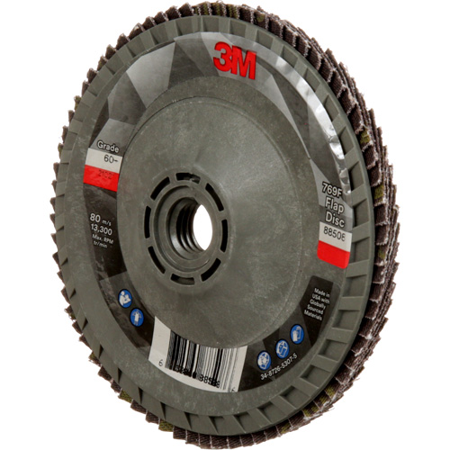 769F Quick Change Flap Disc, 4-1/2" x 5/8"-11, Type 29, 60+ Grit, Ceramic Oxymax Inc