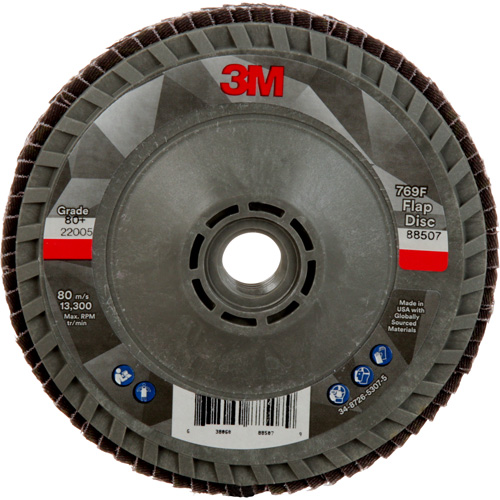 769F Quick Change Flap Disc, 4-1/2" x 5/8"-11, Type 29, 80+ Grit, Ceramic Oxymax Inc