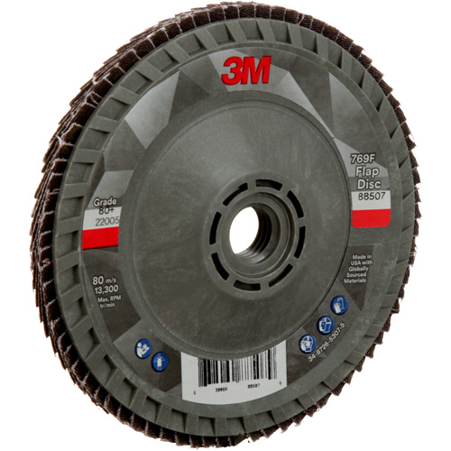769F Quick Change Flap Disc, 4-1/2" x 5/8"-11, Type 29, 80+ Grit, Ceramic Oxymax Inc