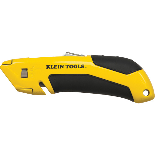 Self-Retracting Utility Knife, Steel, Cushion Handle Oxymax Inc