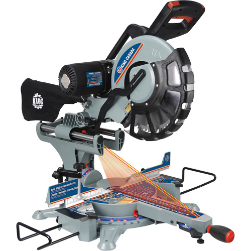 Dual Bevel Sliding Compound Mitre Saw, 12", 15 A Oxymax Inc