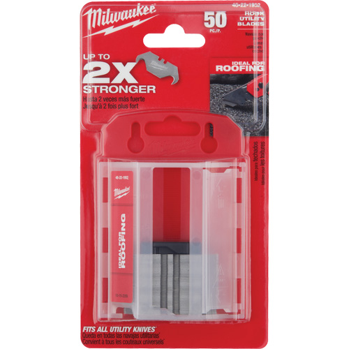 Hook Utility Knife Blades with Dispenser, Single Style Oxymax Inc